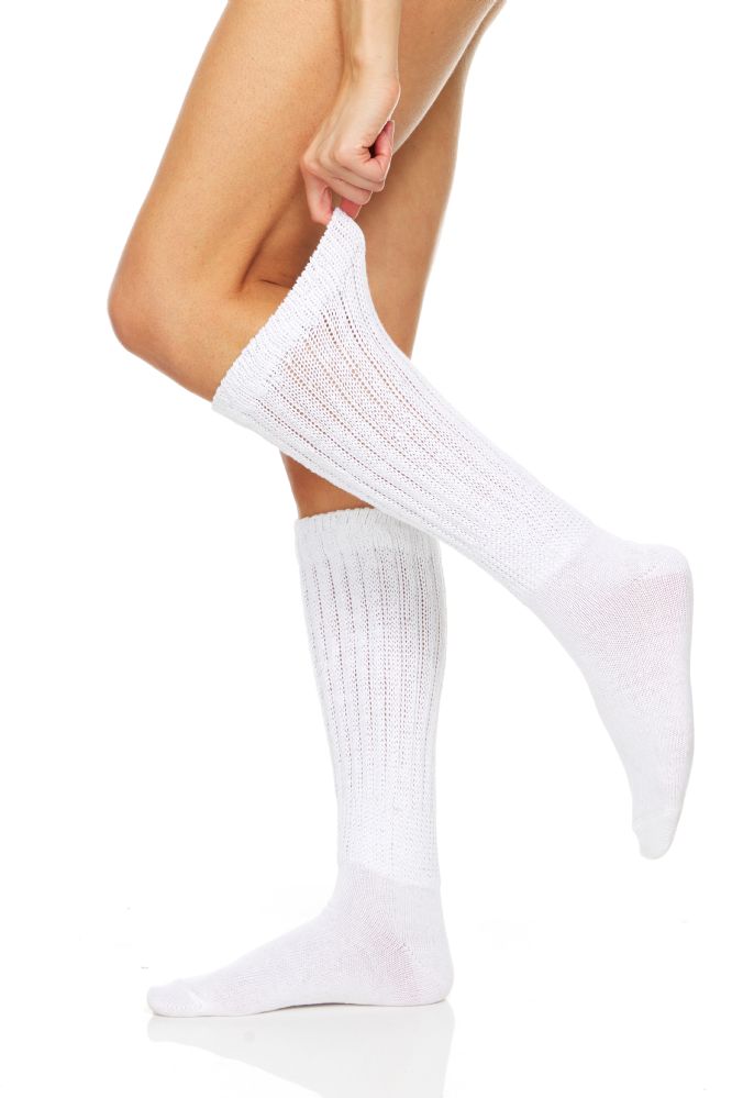 60 Units Of Yacht And Smith Slouch Socks For Women Solid White Size 9 11 Womens Crew Sock At 7270