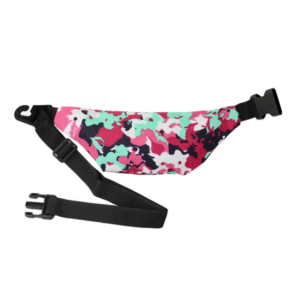 24 Units of Nylon Strength Fanny Pack In 3 Assorted Kp Color Prints ...
