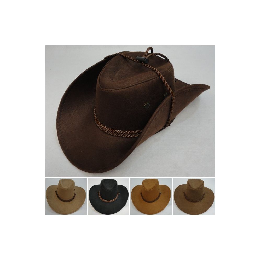 36 Units of Rope Hat Band SuedE-Like Cowboy Hat - Cowboy & Boonie Hat ...