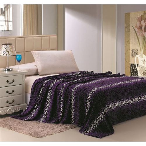 purple fleece blanket