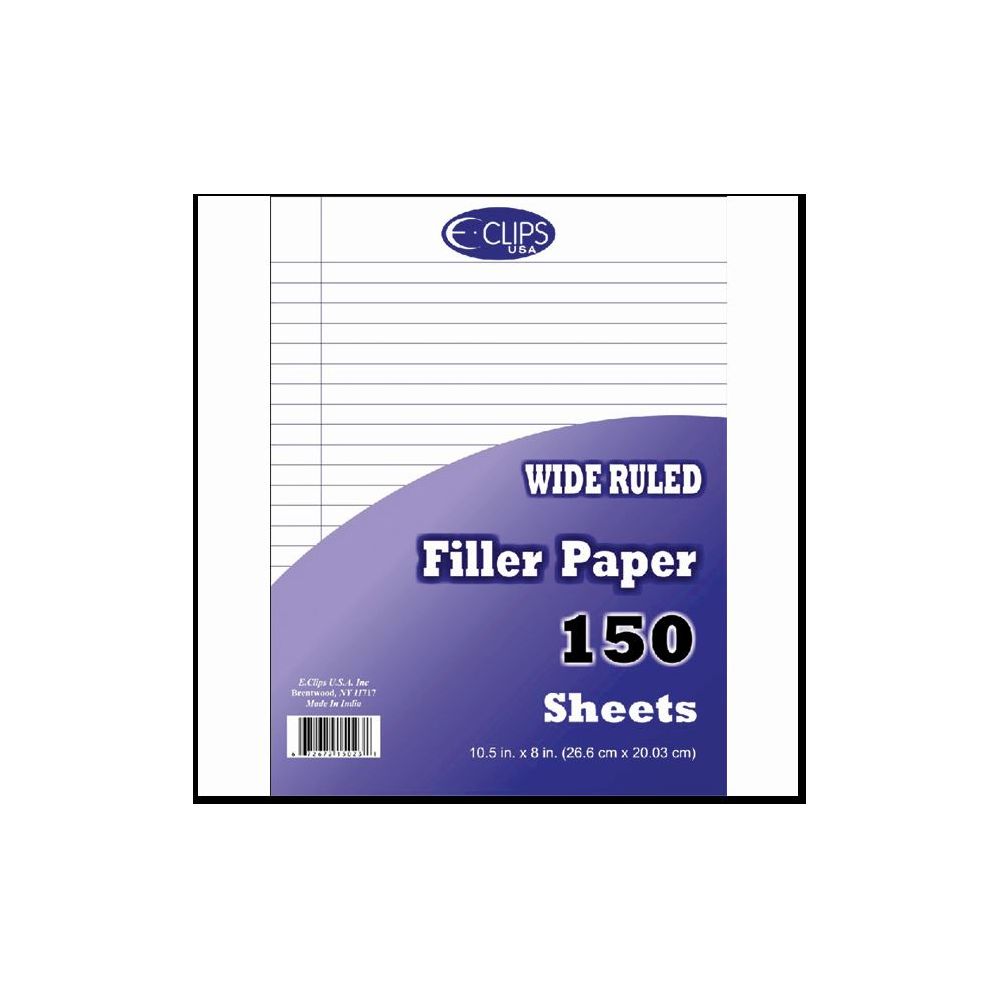 36 Units Of Filler Paper, 150 Count, Wide Ruled - Paper - At 