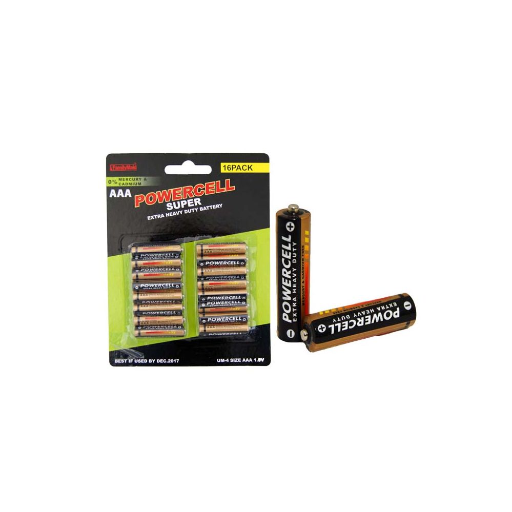 96 Units of Battery 16pk Aaa Heavy Duty - Batteries - at