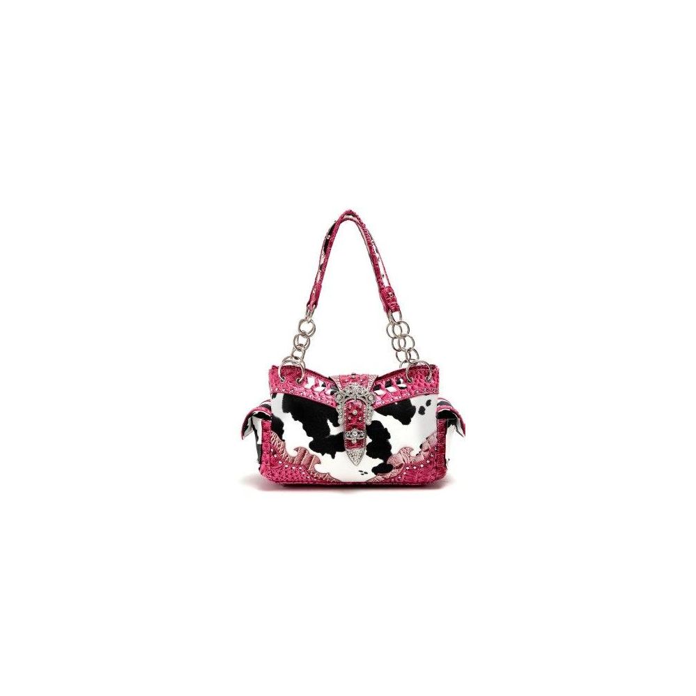 pink cow purse