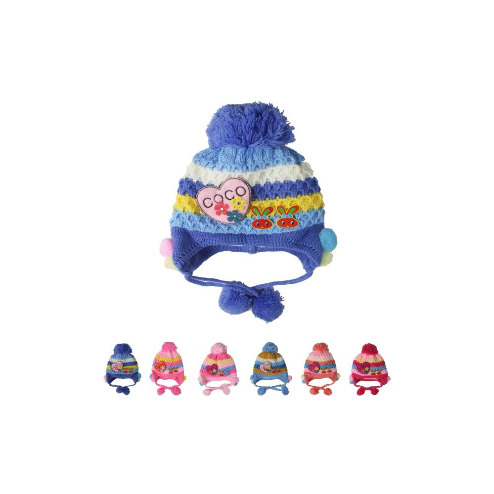 72 Units of Kid Knitted Winter Hat Assorted Color - Junior / Kids ...