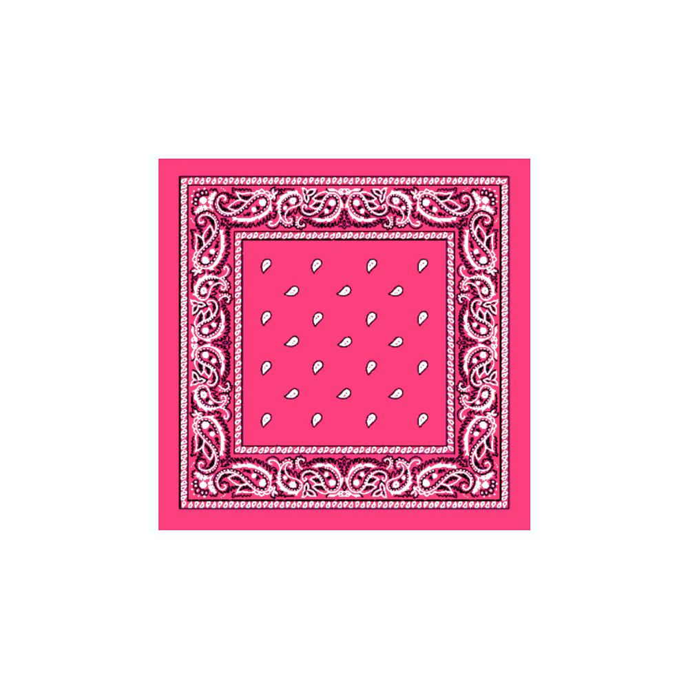 72 Units of Bandana Cotton Neon Pink - Bandanas - at - alltimetrading.com