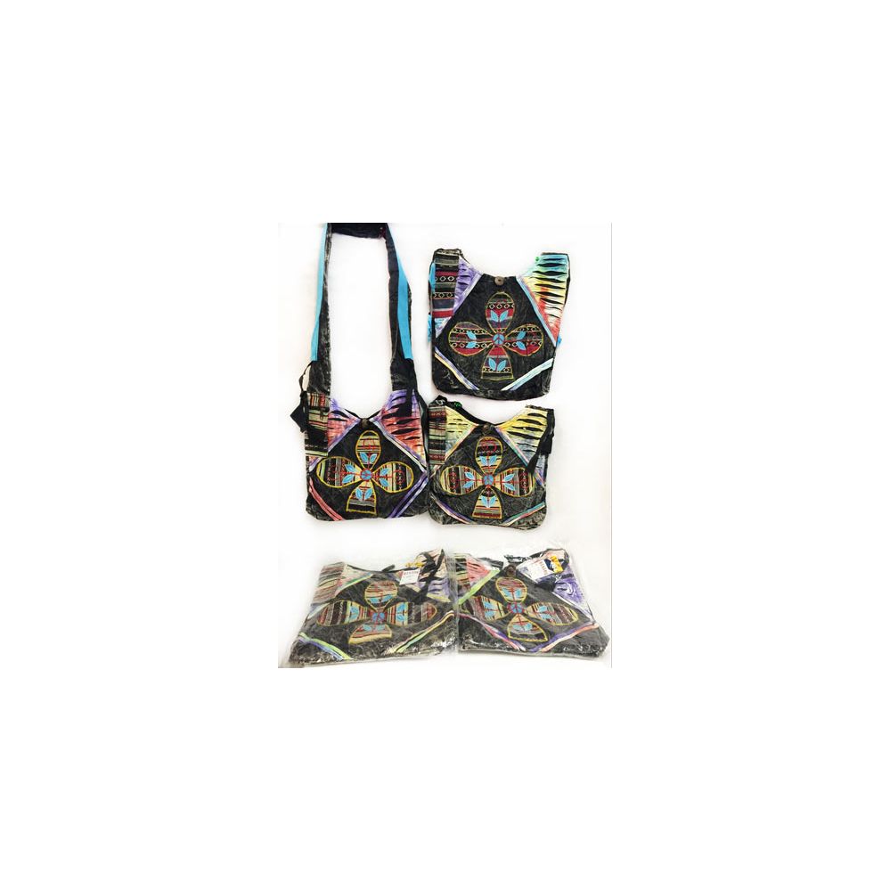 10 Units of Wholesale Nepal Hobo Bags Peace Sign Flower Assorted Colors ...