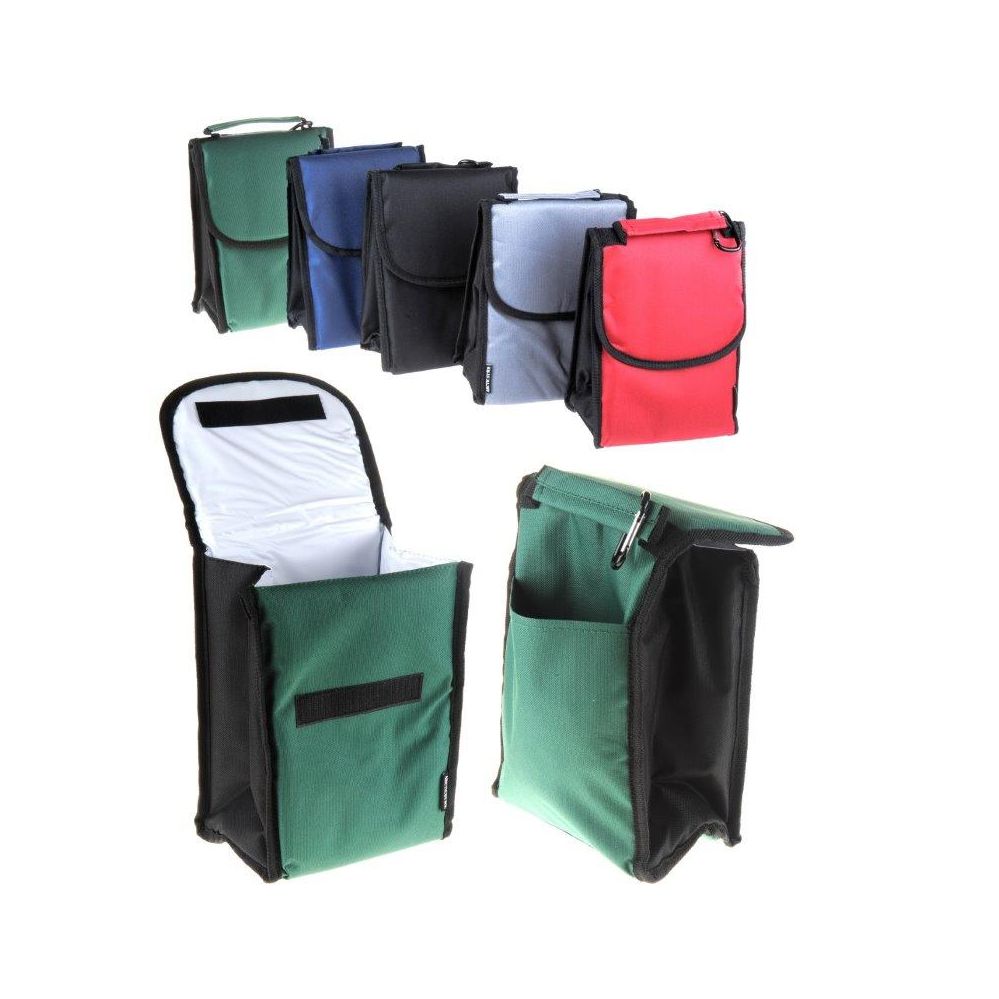 24 Units of Lunch Bag Insulated With Velcro Close And Caribiner Clip ...