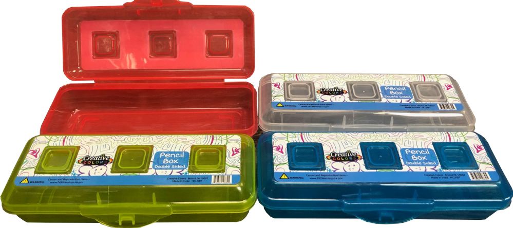 two sided pencil box