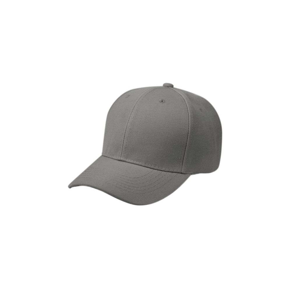 plain grey baseball cap