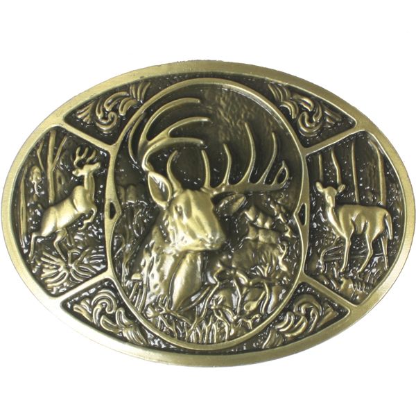 deer belt buckle