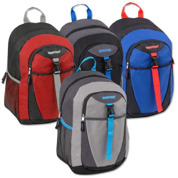 24 Units of 18 Inch Clip Pocket Backpacks With PaddinG- Boys ...