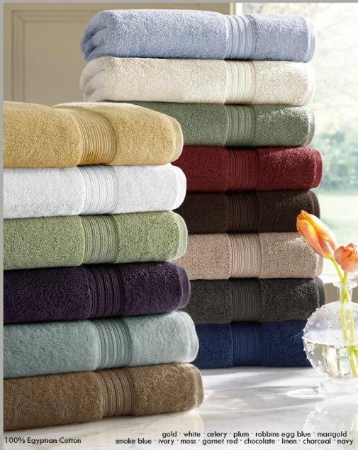 blue and gold bath towels