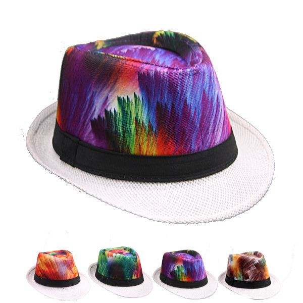 colorful fedora hats