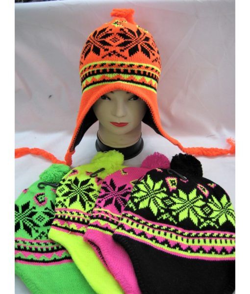 neon winter hat