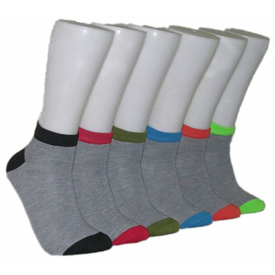 480 Units of Men's Color Block Low Cut Ankle Socks Mens Ankle Sock