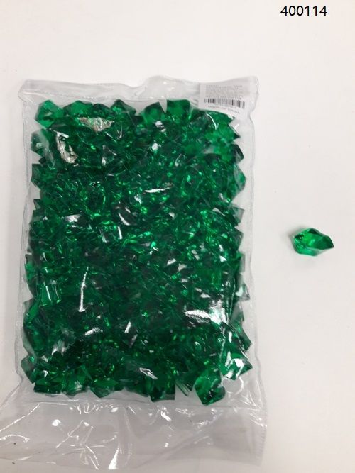 36 Units of Plastic Decoration Stones In Dark Green - Rocks, Stones ...