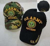 army retired caps