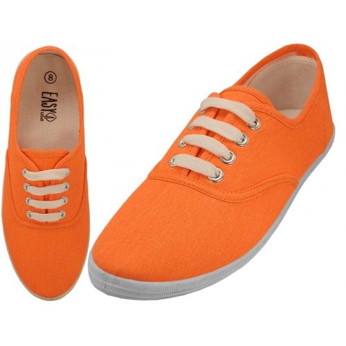 orange womens shoes