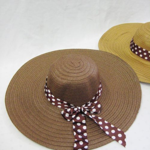 sun hat with ribbon