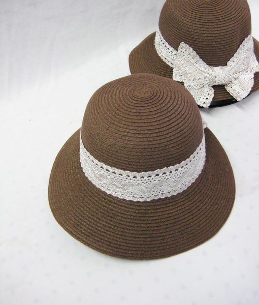 white straw hats bulk