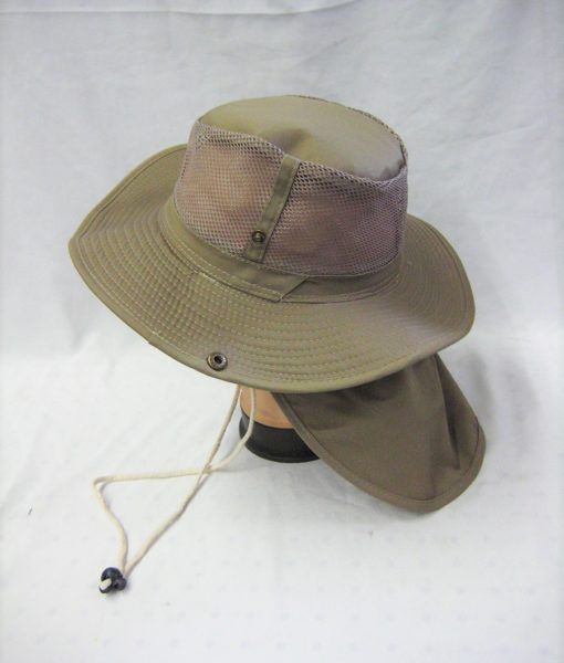 24 Units of Mens Net Boonie Hiker /fisher Hat In Khaki - Cowboy ...