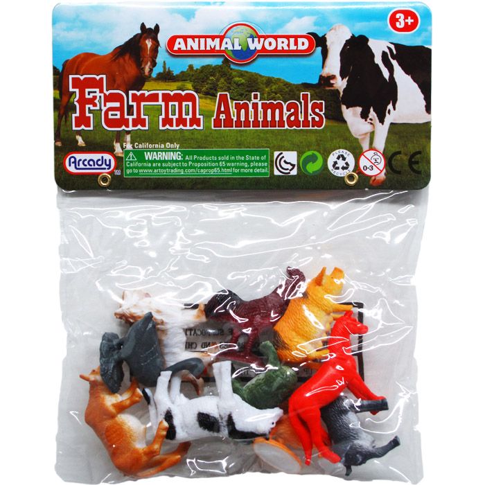plastic farm animals