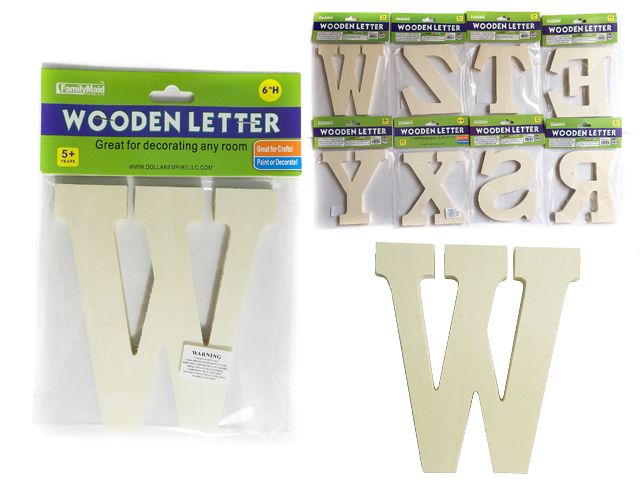 144 Units Of Decorative Wooden Letter Craft Wood Sticks And