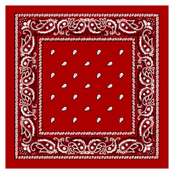 36 Units of Bandana 111 Cotton Red - Bandanas - at - alltimetrading.com