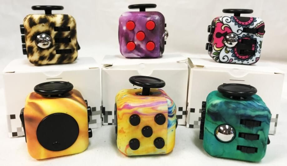 fidget cubes and spinners