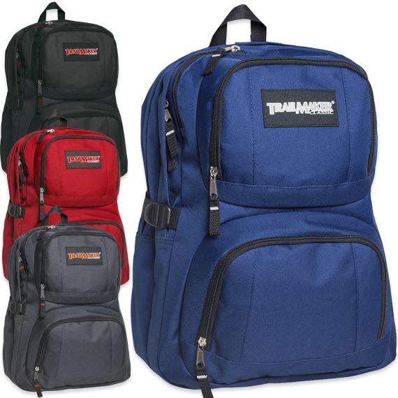 24 Units of Trailmaker Backpack - Double Compartment With Padding ...