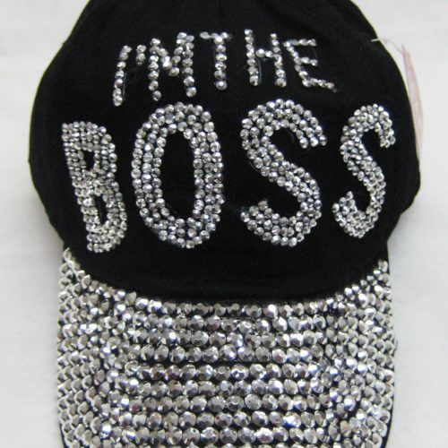 48 Units Of I M The Boss Rhinestone Baseball Cap Baseball Caps And Snap Backs At