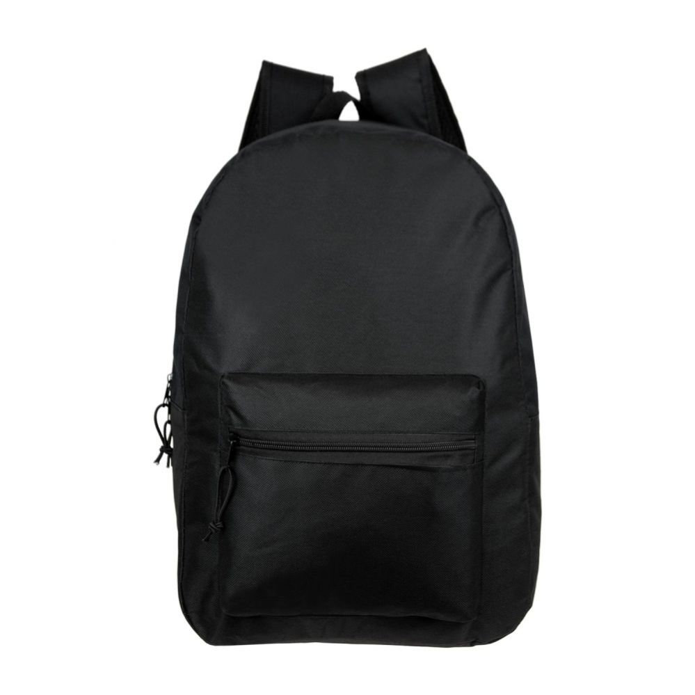 basic black backpack