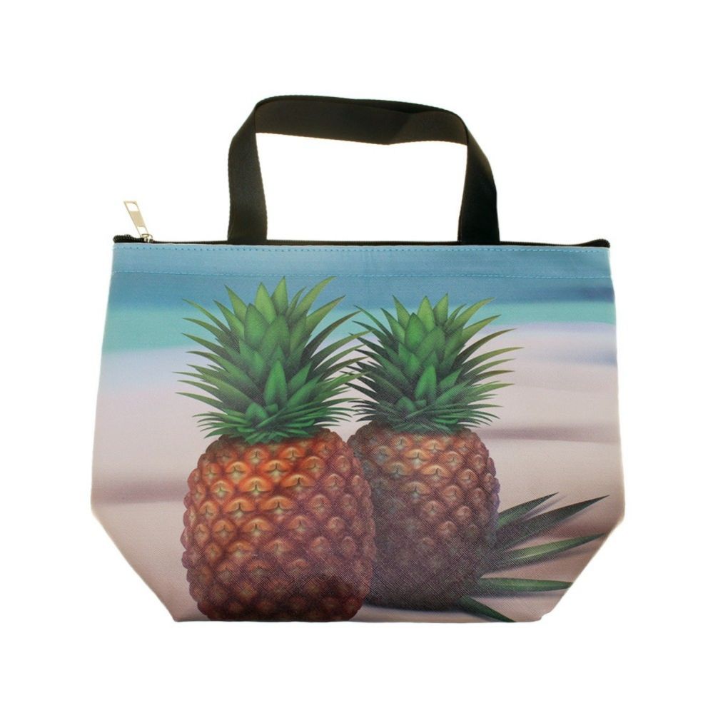 pineapple insulated lunch bag