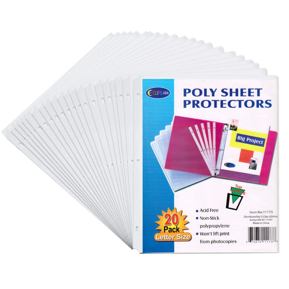 72 Units of Sheet Protectors - 20 Ct. - 9