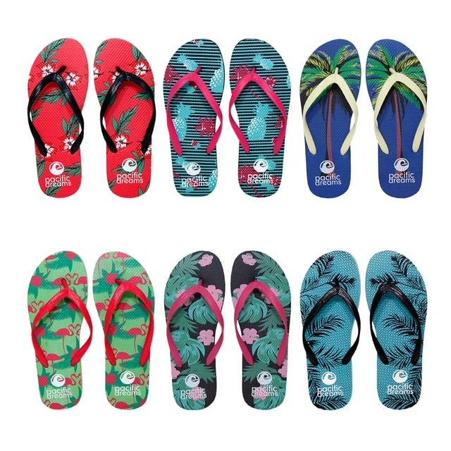 assorted flip flops