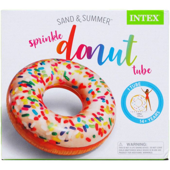 intex rainbow sprinkle donut tube