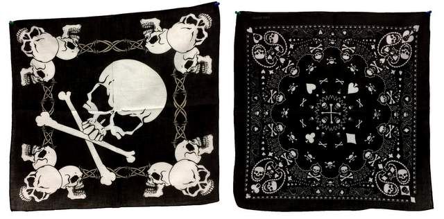 96 Units Of Skull Design Bandana Bandanas At