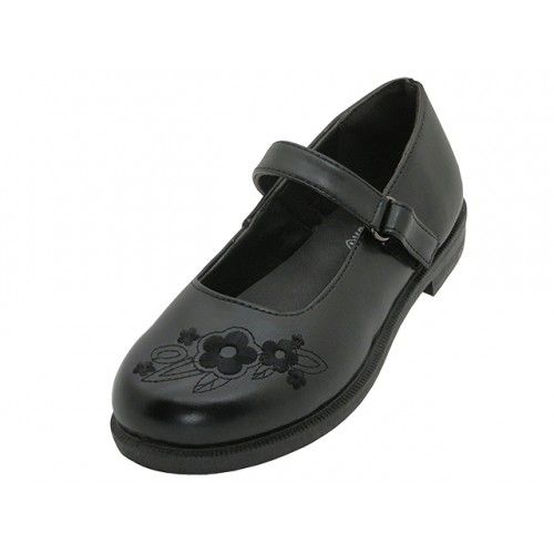 24 Units of Big Girl's Mary Janes Black 