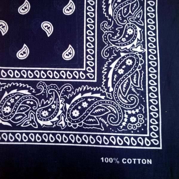 24 Units of Navy Blue Paisley Bandana 22x22 Inch Cotton - Bandanas - at ...