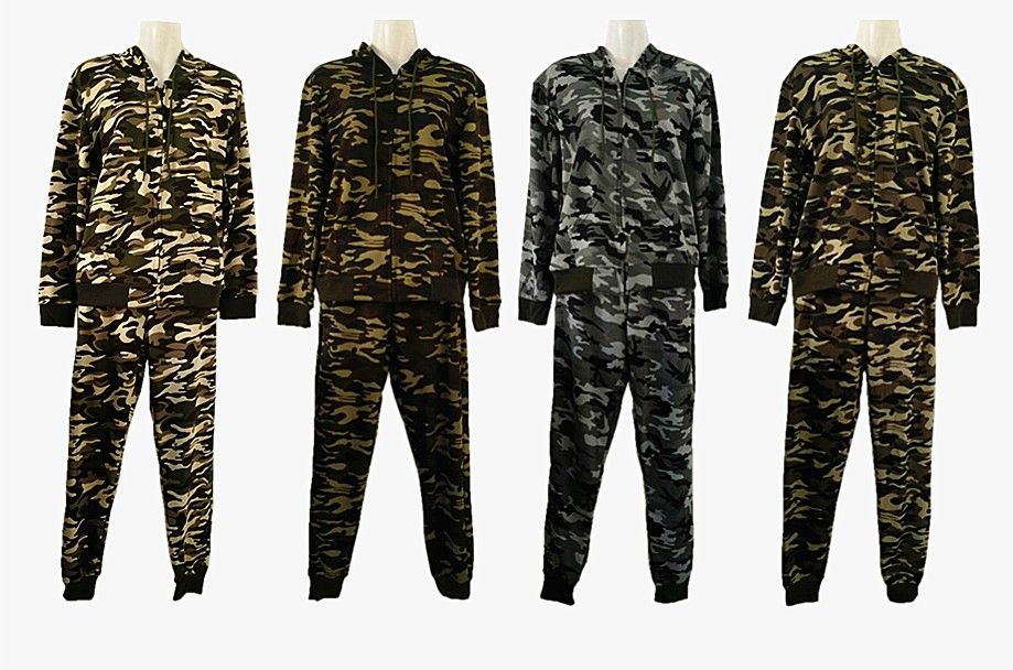 camo sweatsuit womens