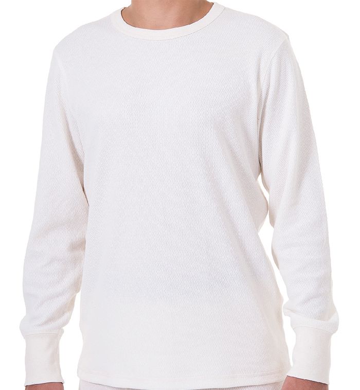 mens white thermal top