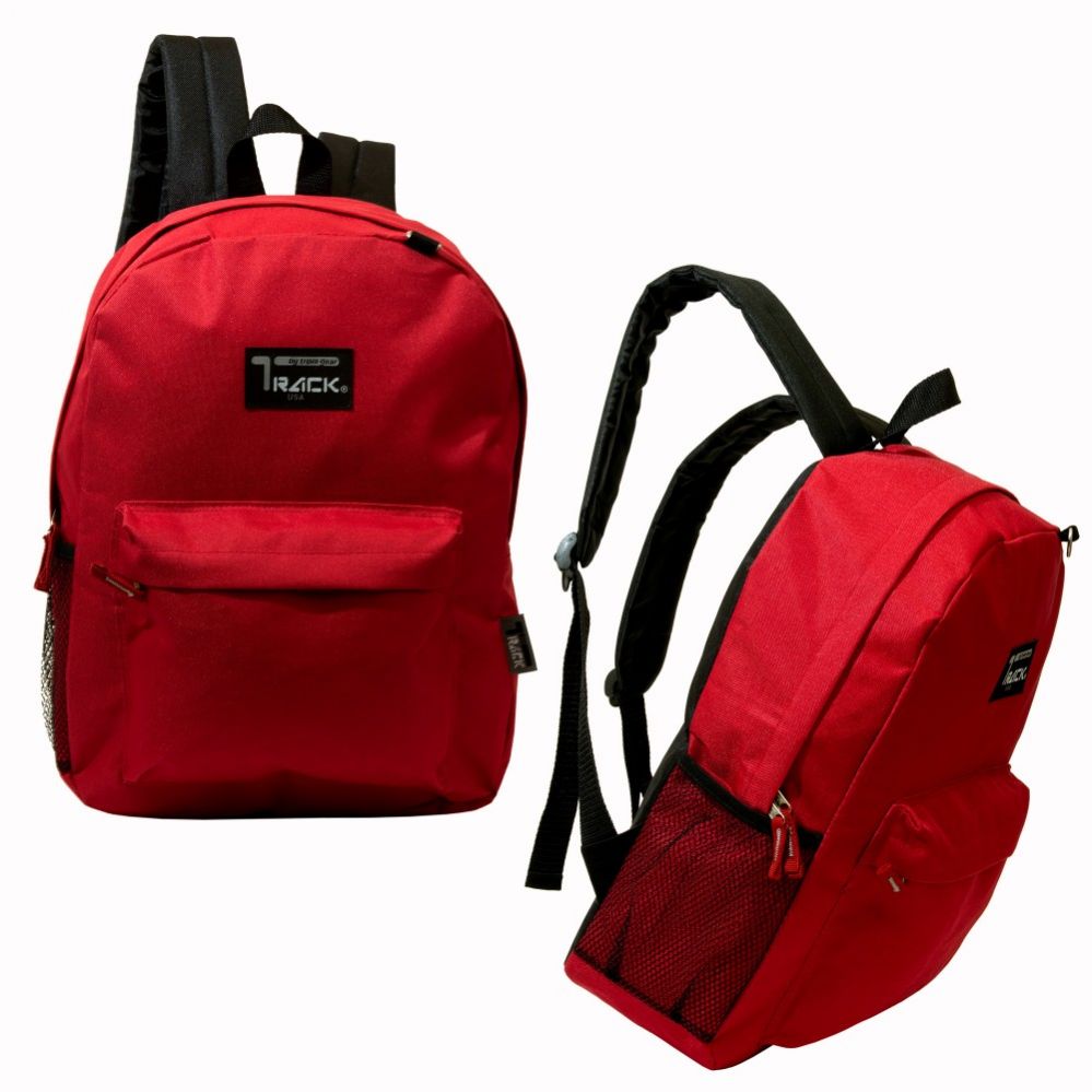 red small backpack