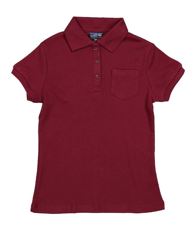 burgundy school shirts