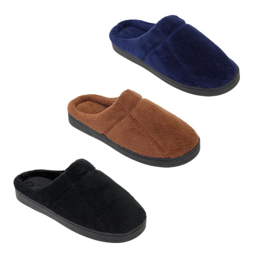 36 Units of Mens Classic Slip On Winter Slippers - Men's Slippers - at ...