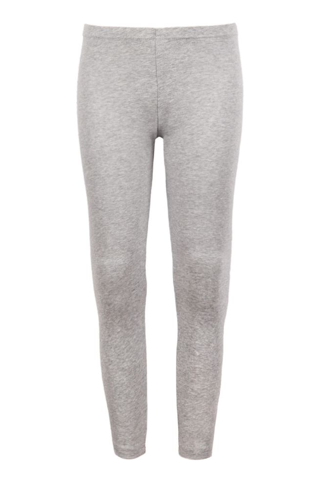 48 Units of Sofra Girls Cotton Leggings In Heather Grey - Girls ...