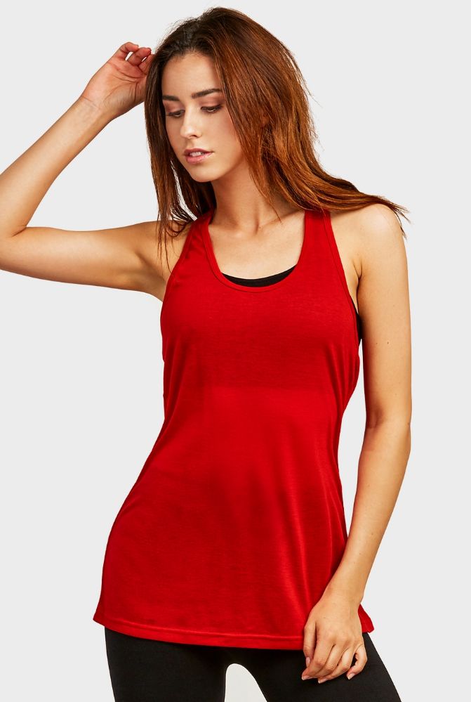 72 Units Of Sofra Ladies Light Weight Athletic Tank Top In Red Womens Camisoles And Tank Tops 