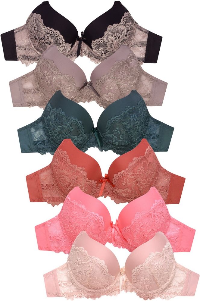 288 Units Of Sofra Ladies Full Cup Plain Lace Bra Womens Bras And Bra Sets At 