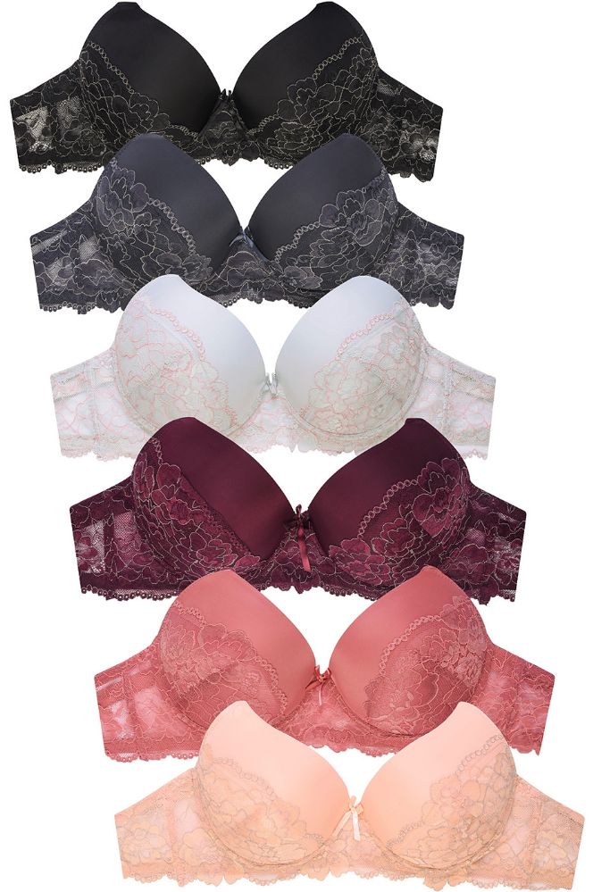 144 Units Of Mamia Ladies Full Cup Plain Lace Dd Cup Bra Wide Strap Womens Bras And Bra Sets 