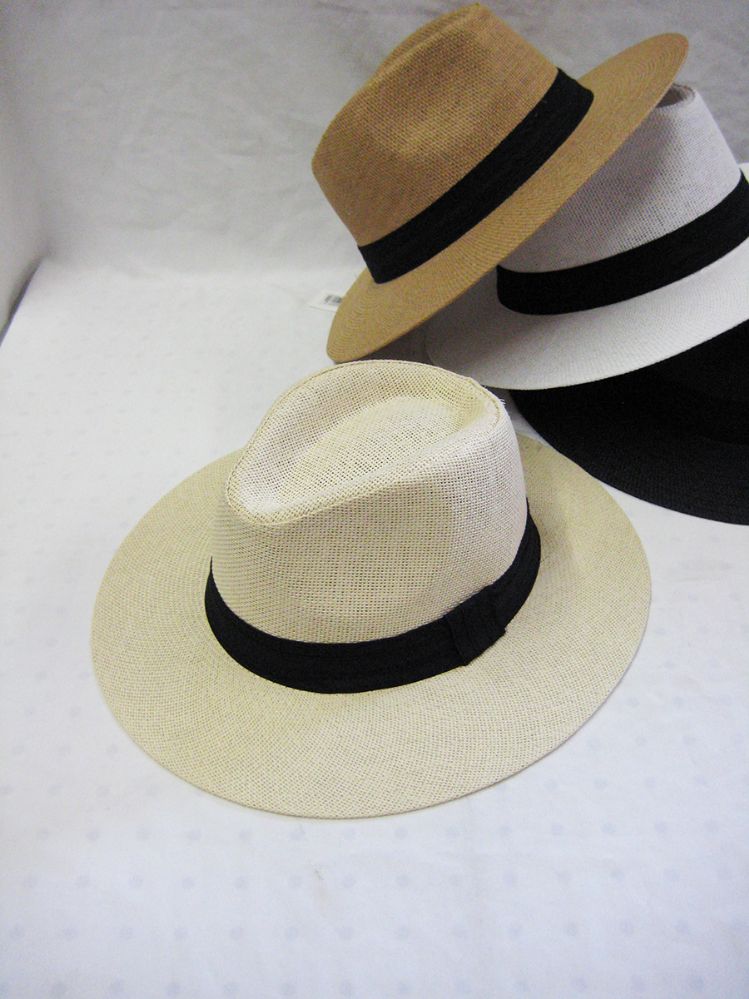 36 Units of Adult Large Brim Fedora Hat - Assorted Colors - Fedoras ...