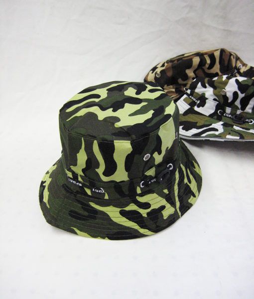 48 Units of Men's Assorted Camo Bucket Hat Bucket Hats at